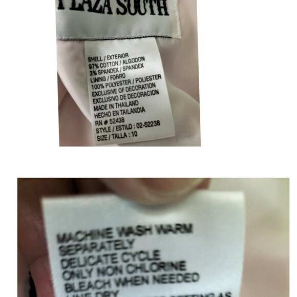 (758)Plaza South Casual Summer Cocktail Floral Print Dress Size 10 - Picture 7 of 7